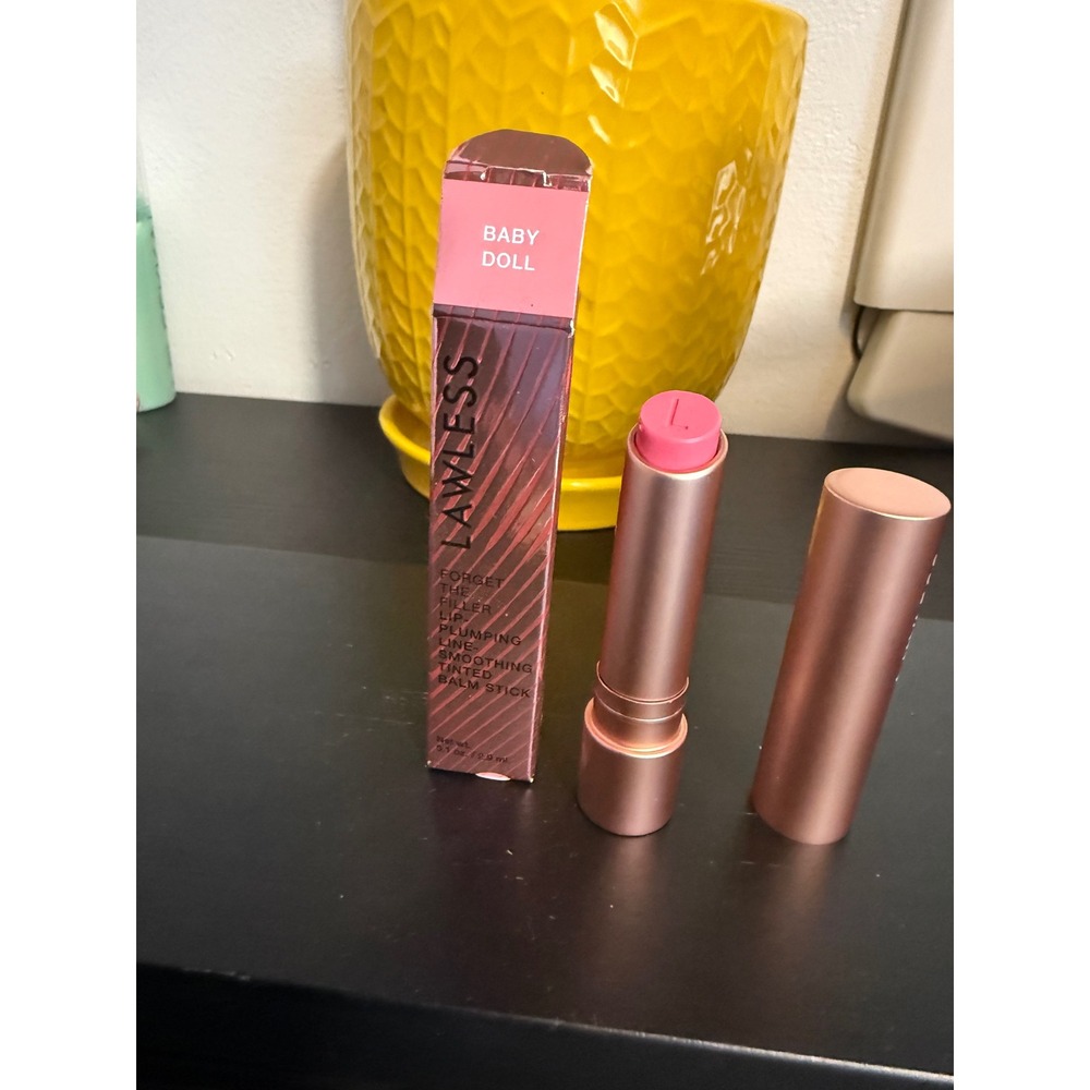 Lawless Forget The Filler Lip Plumping Tinted Balm Stick Baby doll nib